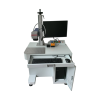 Nouvelle machine de marquage laser à fibre haute précision 20W 30W 50W refroidie par eau pour plastique, verre, céramique, semi-conducteurs et matériaux non métalliques