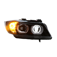 Ensemble de phares LED KGKB pour BMW Série 3 E90 E91 316i 318i 2005-2012, mise à niveau style Angel Eyes, lentille de projecteur, Plug & Play