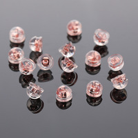 500 pièces/lot bouchons d'oreille en caoutchouc de Silicone anneau Hamburger bouchons d'oreille pour la fabrication de bijoux bricolage boucle d'oreille accessoires