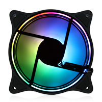 Radiateur CPU AntarcChill à haut débit d'air, 4 broches PWM, LED RGB PWM, 9 pales, dissipation thermique en aluminium, accessoires PC