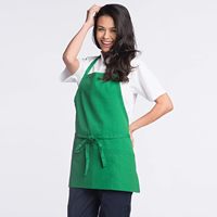 Tablier de cuisine gris argenté, durable, respirant, en mélange polyester-coton, 3 poches, réglable, sans manches, lavable, pour restaurant et usage domestique