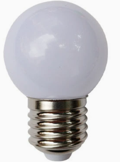 Globe rond blanc lait E27-5w