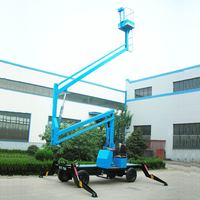 Plateformes de travail articulées Yuntian électriques 18,39 m, nacelle élévatrice à flèche, machine de levage pour travaux d'entretien, portée de 2500 mm