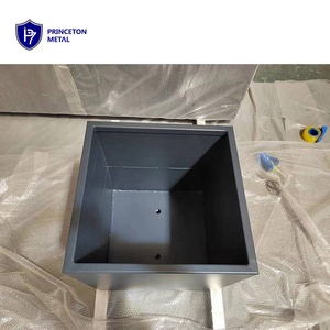 Hiện đại lâu dài bột tráng nhôm vuông trồng hộp cho ban công, trên sân thượng và sân thượng hoặc Patio - Product Image 3