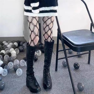 <span class=keywords><strong>Calze</strong></span> <span class=keywords><strong>calze</strong></span> di design calzettone <span class=keywords><strong>collant</strong></span> a rete a griglia nera a rete da donna in seta termica in velluto nudo - Product Image 2