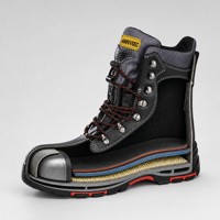 Chaussures de sécurité AIMVVSEC en cuir véritable avec embout en acier, antidérapantes, résistantes à l'huile et au gaz, doublure 3M Thinsulate isolante contre le froid
