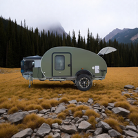 Mini caravane tout-terrain personnalisée, caravane à glissière, caravane de camping, petite caravane de voyage à vendre