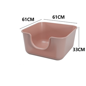 Arenero semicerrado extragrande al por mayor para gatos, de plástico a prueba de salpicaduras, de alta capacidad, fácil de limpiar, inodoro ecológico para mascotas - Product Image 5