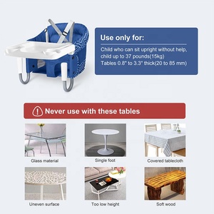 Mesa de almacenamiento plegable portátil para silla alta, enganche para asiento de alimentación de bebé, gancho para silla con bandeja para escritorio de cocina y comedor - Product Image 6