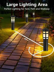 Lampadaire solaire LED d'extérieur en aluminium pour aménagement paysager, de haute qualité, moderne, à induction, étanche IP65, vente en gros - Product Image 4