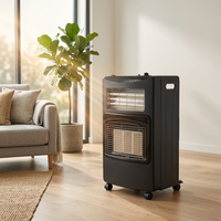 Chauffage infrarouge double puissance, chauffage de pièce à gaz sur roues, portable, pour la maison, le salon, le magasin, le bureau
