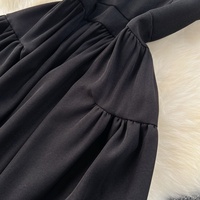 Robe longue décontractée élégante sans manches à col perlé coupe trapèze pour femme, idéale pour le quotidien et les soirées