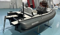 Bateau semi-rigide (RHIB) de 3,9 m à coque en aluminium, gonflable, en PVC Mehler, pour 6 personnes, avec console de luxe, idéal pour les relevés, fabriqué en Chine, faible MOQ