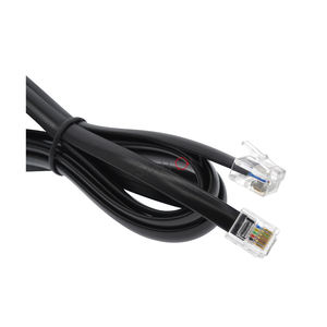 <span class=keywords><strong>Cable</strong></span> de teléfono RJ12 6p6c <span class=keywords><strong>Cable</strong></span> de teléfono Rj12 <span class=keywords><strong>Cable</strong></span> de <span class=keywords><strong>6</strong></span> <span class=keywords><strong>hilos</strong></span> negro con longitud personalizada - Product Image 1