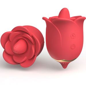 Hoge Kwaliteit Vrouwelijke Clitoris Massager Likken Vibrator Rose Thema Seksspeeltjes - Product Image 1