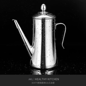 ขวดน้ำมันสแตนเลส 304 ความจุขนาดใหญ่ 950 มล. เครื่องจ่ายน้ำมันในครัว ดีไซน์ทรงกระบอก ทนทาน - Product Image 4