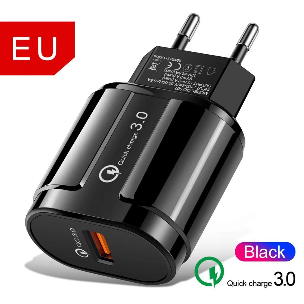 Cargador negro para la UE