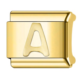 สร้อยข้อมือแบบถอดได้สไตล์อิตาลี รุ่น IDY Alphabet Series สแตนเลสสตีลชุบทอง ดีไซน์ทันสมัย - Product Image 1