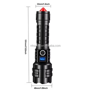 Nuevas Linternas LED de Aleación de Aluminio Zoom, Linternas de Autodefensa, Linterna con Carga USB y Banco de Energía, Linternas de Emergencia - Product Image 6