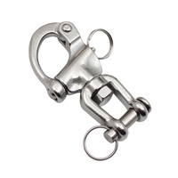 Mousqueton à ressort à dégagement rapide en acier inoxydable durable marin 304 pour manille de voile de bateau à vendre