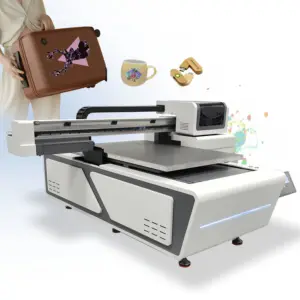 Hot Sale Europe UV Flatbed Printing Machine Christmas Souvenir 3D Printer Leather Suitcase Inkjet Printer with Varnish