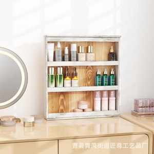 ชั้นวางของไม้สไตล์มินิมอลทันสมัยสำหรับห้องครัวในบ้าน, ชั้นวางเครื่องปรุงบนเคาน์เตอร์, ชั้นวางของติดผนังหลายชั้น - Product Image 5