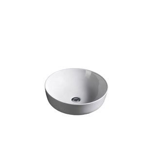 Lavabo vasque rond en céramique et marbre noir, moderne, <span class=keywords><strong>pour</strong></span> petite salle de bain, à poser sur comptoir - Product Image 1
