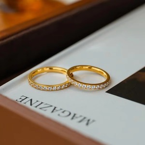 แหวนเพชรทรงเหลี่ยมเจียระไนแบบเรียบง่าย ทองคำแท้ 14K สำหรับเด็ก รุ่นใหม่ล่าสุด เครื่องประดับอันหรูหราทันสมัยสำหรับวันครบรอบ - Product Image 3