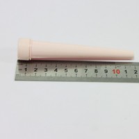 Tubes coniques en plastique résistants aux enfants 98mm 109mm 120mm avec couvercle à vis pour emballage de cigares