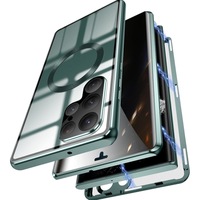 Vente Chaude pour Coque de Téléphone Samsung S21-S25 Ultra avec Cadre Métallique Magnétique Puissant, Écran HD et Protection Complète de l'Objectif, Fonction Anti-Chute