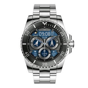 2025 Venta caliente reloj inteligente con esfera giratoria de acero inoxidable botón giratorio reloj inteligente de negocios de lujo de alta calidad para hombres - Product Image 2