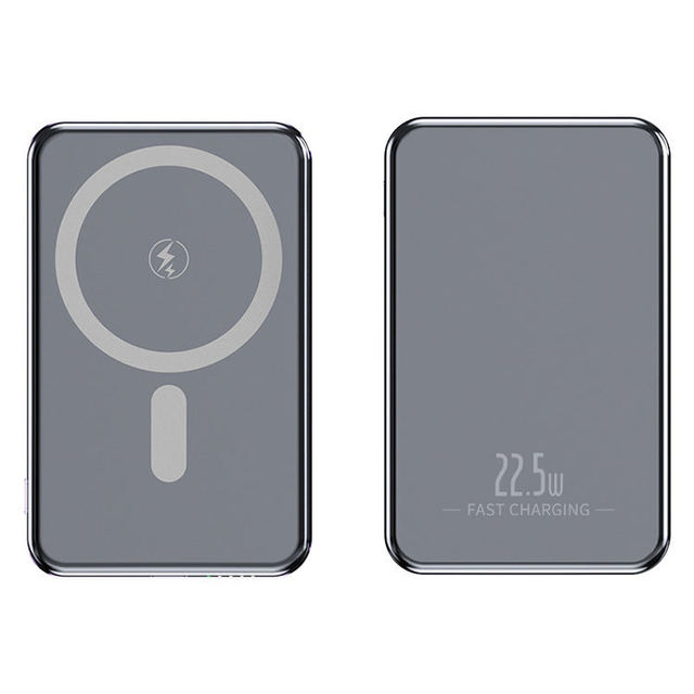 Wireless Power Banks Fast Charging Magnetic 5000mAh Power Bank Ultra Thin Portable Charger Power Station for Mobile Phone