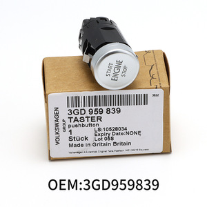 Volkswagen Magotan B8สวิตช์จุดระเบิดแบบไม่มีกุญแจ3GD959839A ด้วยปุ่มเดียวรองรับการหยุดสตาร์ทเครื่องยนต์ - Product Image 2