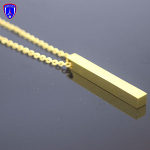 Collana Lunga Tridimensionale in Acciaio Inossidabile, Incisione Personalizzabile, Accessori per Gioielli Fai-<span class=keywords><strong>da</strong></span>-Te, Ciondolo - Product Image 3