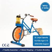 Bicicleta de Equilibrio EXI Comercial para Niños, de Una Velocidad, con Pedales de Aleación de Aluminio, Cesta de Plástico para Batidos de Frutas, Ideal para Fiestas