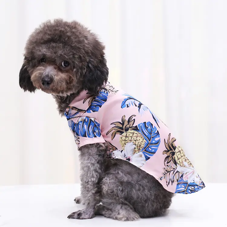 Pakaian Hewan Peliharaan Baru Pakaian Bayi untuk Anjing Kualitas T-shirt Hewan Aksesoris Musim Panas Liburan Hewan Peliharaan Kemeja Cetak Pakaian Hewan Peliharaan