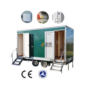 Caravane de camping de style occidental, toilettes portables de luxe, remorque de toilettes mobiles - Product Image 1