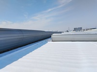 Ventilateur de toit aérodynamique simplifié en alliage d'aluminium, isolant thermique, insonorisant, résistant à la pluie et à la neige, pour l'évacuation de l'air des structures en acier