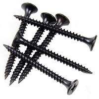 Vis à cloison sèche haute résistance, phosphatée noire, galvanisée, 13 mm, 152 mm, taille personnalisée pour la construction en bois