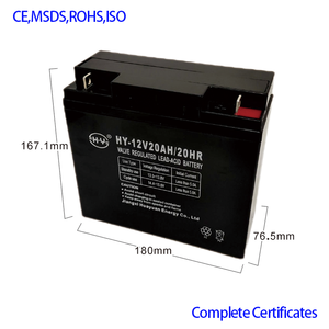 Batteries 12 volts AGM VRLA rechargeables, plomb-acide scellé, 12V 20Ah 20h pour véhicules électriques - Product Image 2