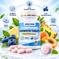 Comprimés Probiotiques OEM ODM Mélange de Fruits Nutrition Digestive Complément Alimentaire Marque Privée Fabricant Grossiste Formule Personnalisée