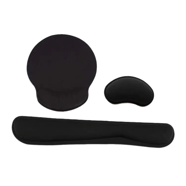 Wholesale Factory Price Memory Foam Wrist Rest Set Computer Keyboard Mouse Pad Support for Work Office Gaming Rubber Products