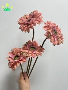 Flores artificiales margaritas Gerbera <span class=keywords><strong>ramo</strong></span> de seda pétalo para siempre planta para boda <span class=keywords><strong>ramo</strong></span> de novia centro de mesa despedida de soltera cumpleaños - Product Image 5
