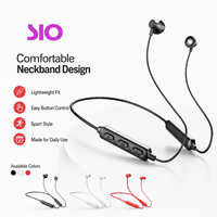 Auriculares Inalámbricos Estéreo Duales con Banda para el Cuello y Chip JieLi, Auriculares Deportivos para Correr al Aire Libre, Auriculares con Ajuste Cómodo