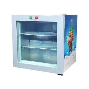 Meisda sd55 thương mại Thiết bị làm lạnh 55L nước trái cây kem hiển thị tủ đông với cửa kính điện xách tay khách sạn mới