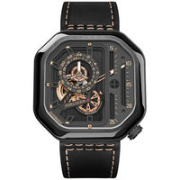 Forsinning — montre bracelet squelette mécanique de luxe, automatique, à enroulement, marque populaire, Vintage, pour hommes