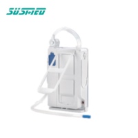 Système de drainage thoracique jetable en PVC avec siphon et conception à une ou deux chambres pour le drainage des plaies thoraciques