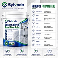 Revêtement de sol en sable coloré époxy résistant à l'usure SYLVODA, prix de gros direct usine, livraison rapide, OEM ODM