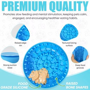 Wholesale Custom Eco-Friendly Leak Proof Portable Silicone <b>Dog</b> Feeding <b>Slow</b> <b>Feeder</b> Bowls for Outdoor Travel - Product Image 3