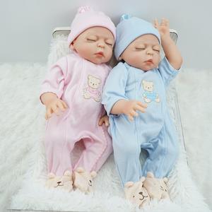 Nouveauté Poupées Bébé <span class=keywords><strong>Reborn</strong></span> Fantaisie en Silicone Souple <span class=keywords><strong>Jumeaux</strong></span> Garçon et Fille Cadeau Poupée Plus de 3 Ans - Product Image 4